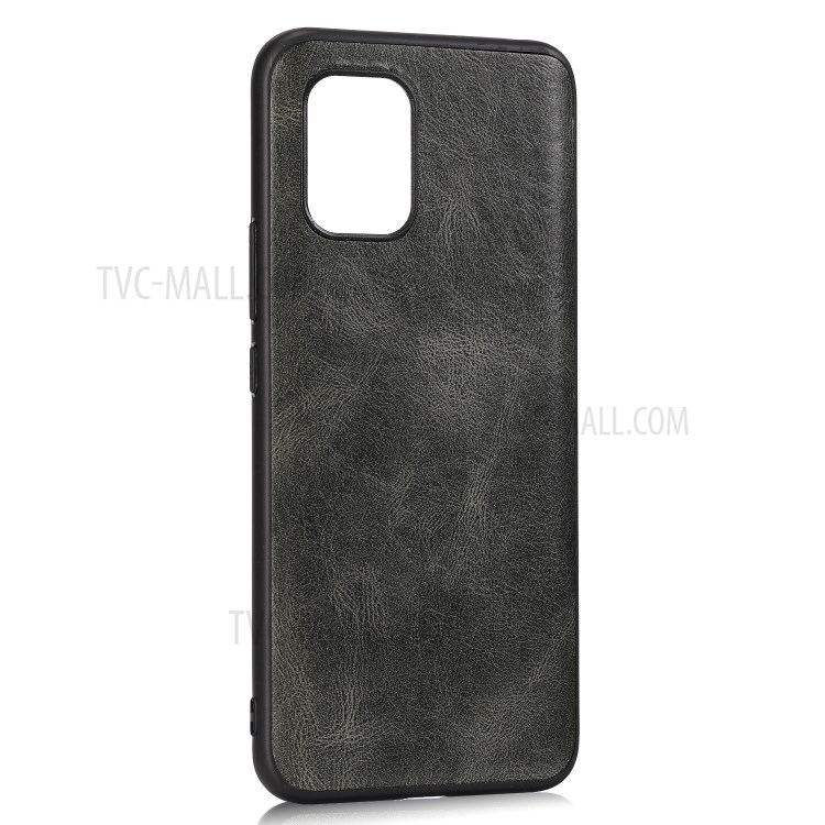 Crazy Horse Texture PU Leather Coated TPU Phone Cover for Xiaomi Mi 10 Lite 5G - Grey-1