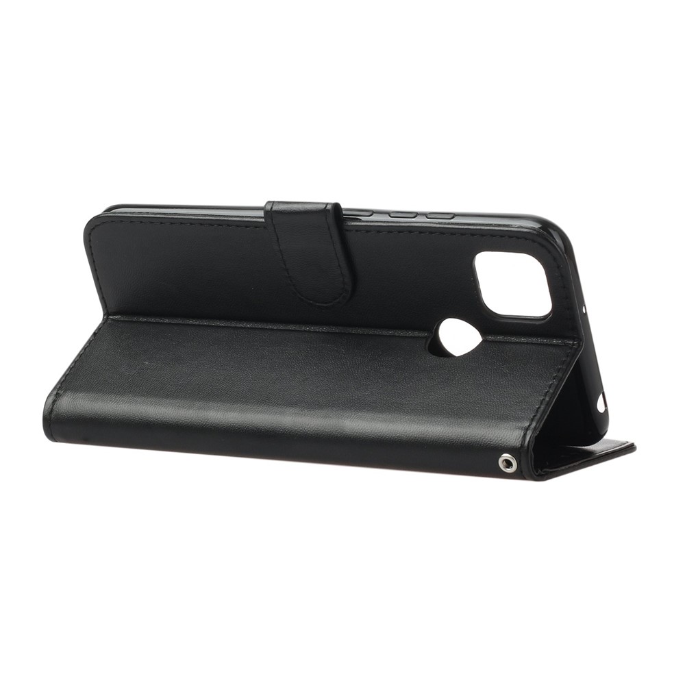 Capa de Celular em Couro de Carteira Para Xiaomi Redmi 9C/9C NFC - Preto