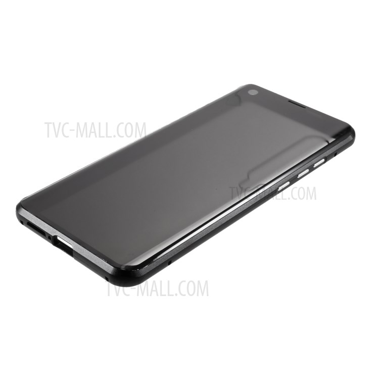 Anti-peep Magnetic Metal Frame + Tempered Glass Shell for Xiaomi Mi 10 - Black-7