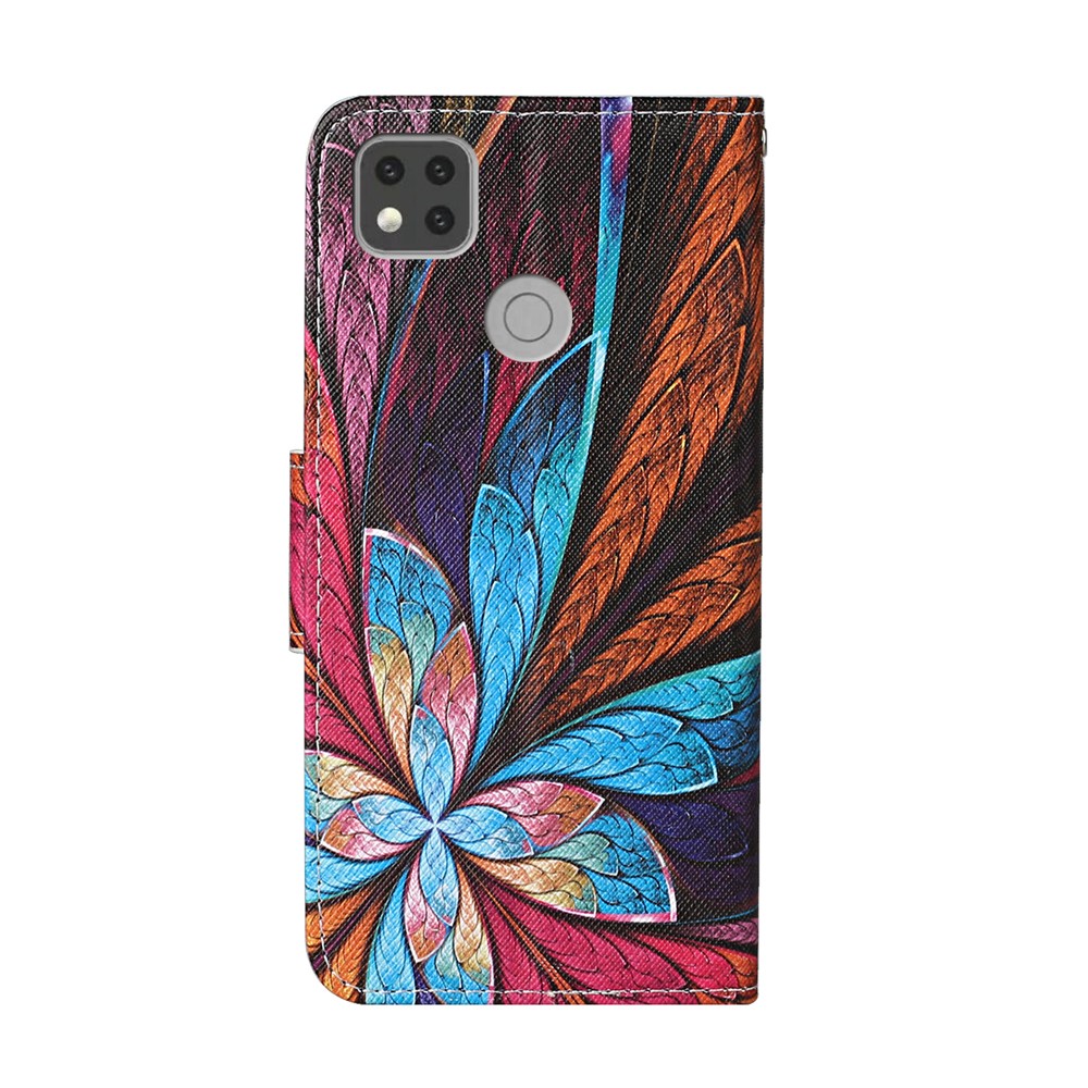 Pattern Printing Magnetic Leather Stand Case for Xiaomi Redmi 9C - Colorized Pattern-2