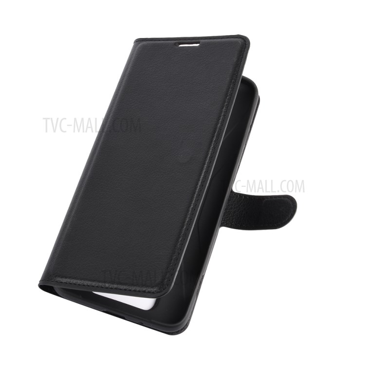 Litchi Skin Leather Mobile Cover for Xiaomi Black Shark 3 - Black-2