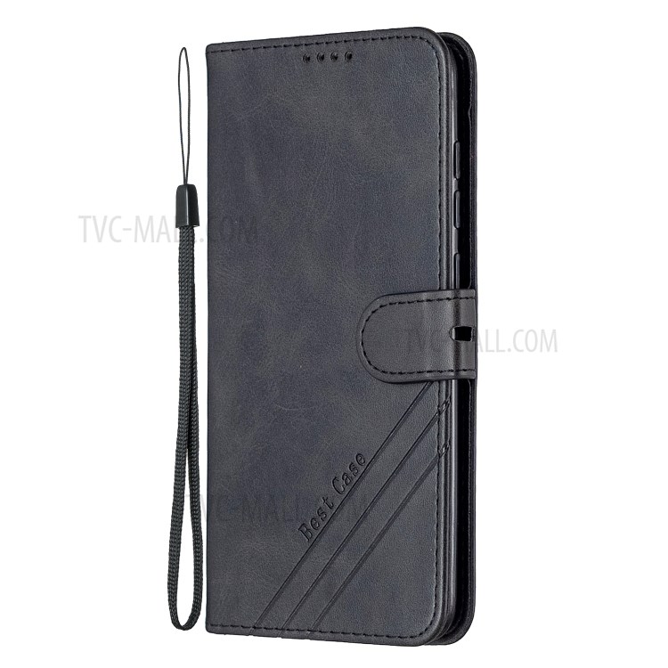 Pure Color PU Leather Shell for Xiaomi Redmi Note 9/Redmi 10X 4G - Black-2