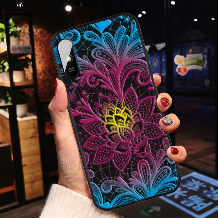 Matte Pattern Printing TPU Back Shell for Xiaomi Redmi 9A - Beautiful Flower-4