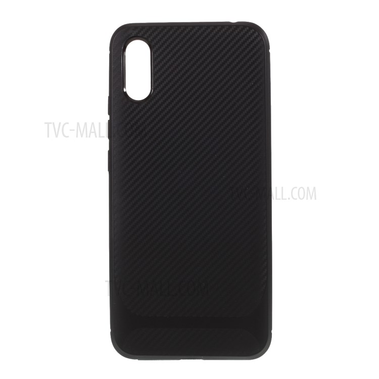 Anti-slip Drop-resistant TPU Stylish Shell for Xiaomi Redmi 9A - Black-1
