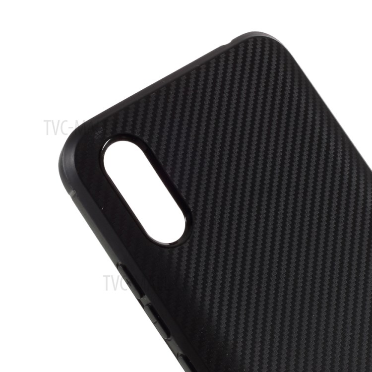 Anti-slip Drop-resistant TPU Stylish Shell for Xiaomi Redmi 9A - Black-4