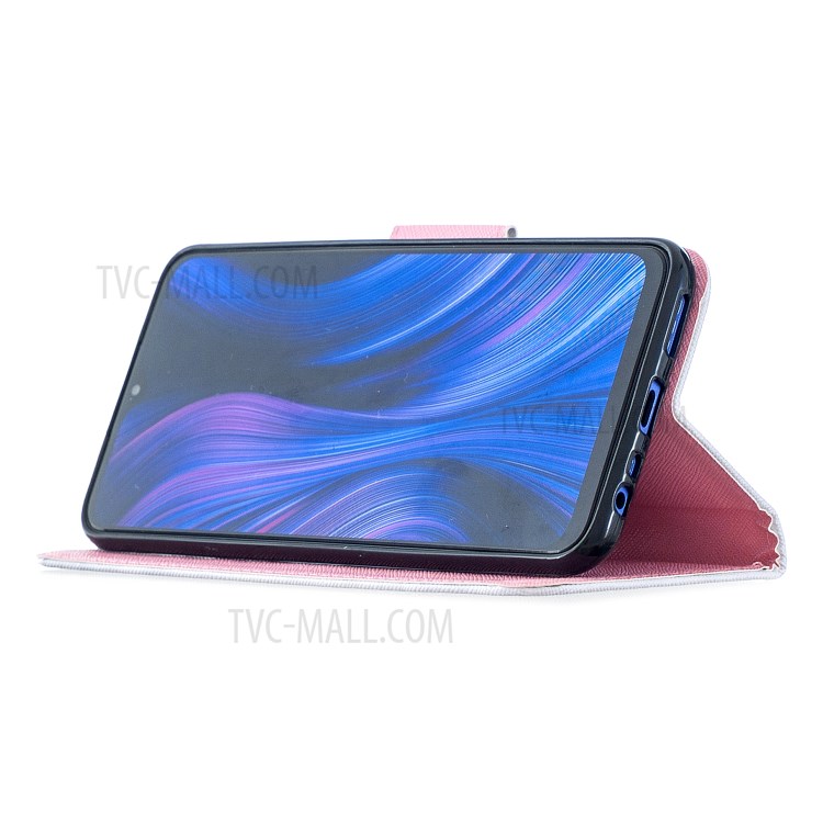 Pattern Printing Cell Phone Leather Wallet Case for Xiaomi Redmi 9 - Happy Cat-6