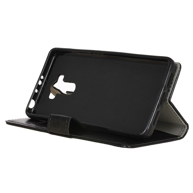 Crazy Horse Skin Wallet Leather Stand Case for Xiaomi Redmi 4 Prime / 4 Pro - Black-5