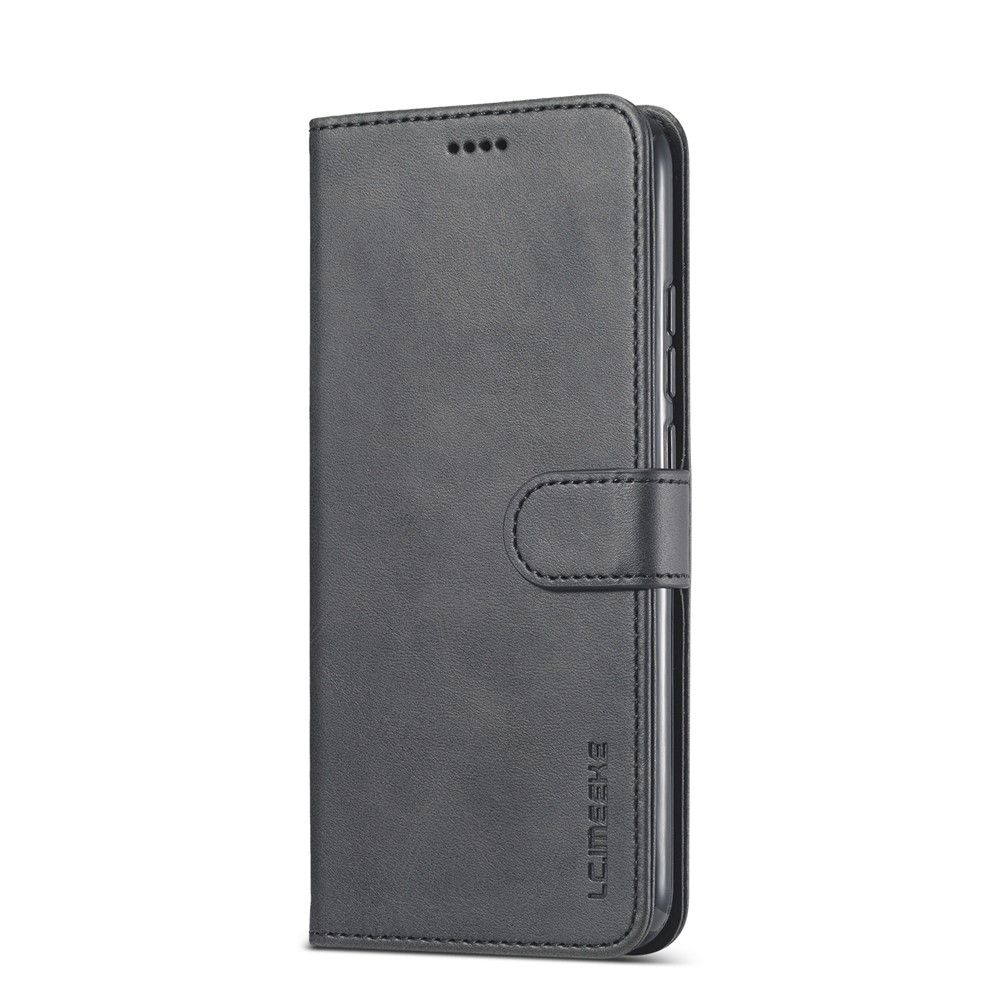 Lc. Imeeke Wallet Stand Leder -mobiltelefonabdeckung Für Xiaomi Redmi 9A - Schwarz