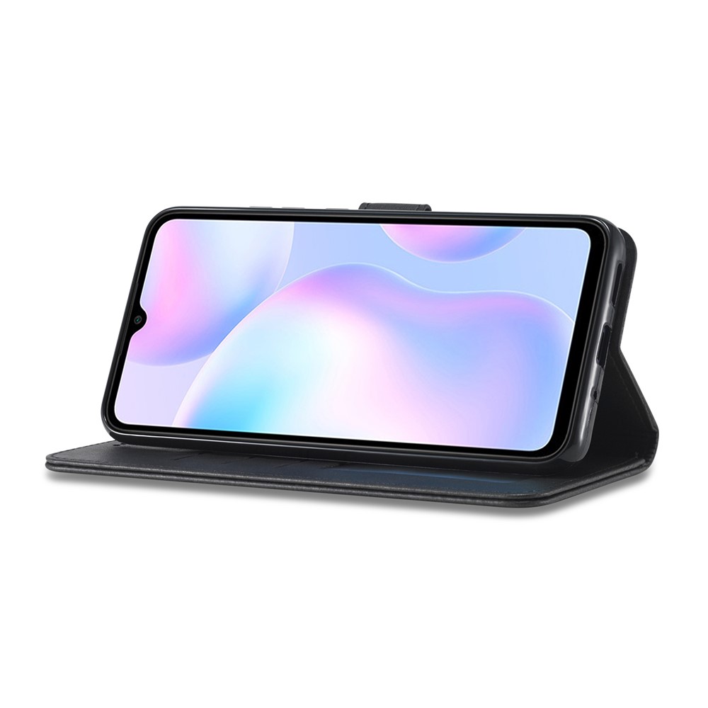 Lc. Couverture de Téléphone Mobile en Cuir de Stand en Cuir Imeeke Pour Xiaomi Redmi 9a - le Noir