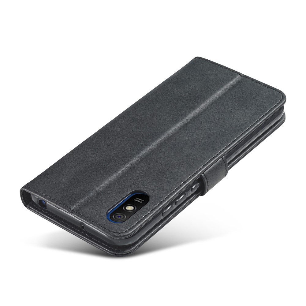 Lc. Couverture de Téléphone Mobile en Cuir de Stand en Cuir Imeeke Pour Xiaomi Redmi 9a - le Noir