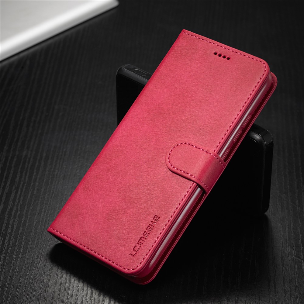 LC.IMEEKE Wallet Stand Leather Mobile Phone Cover for Xiaomi Redmi 9A - Rose-13