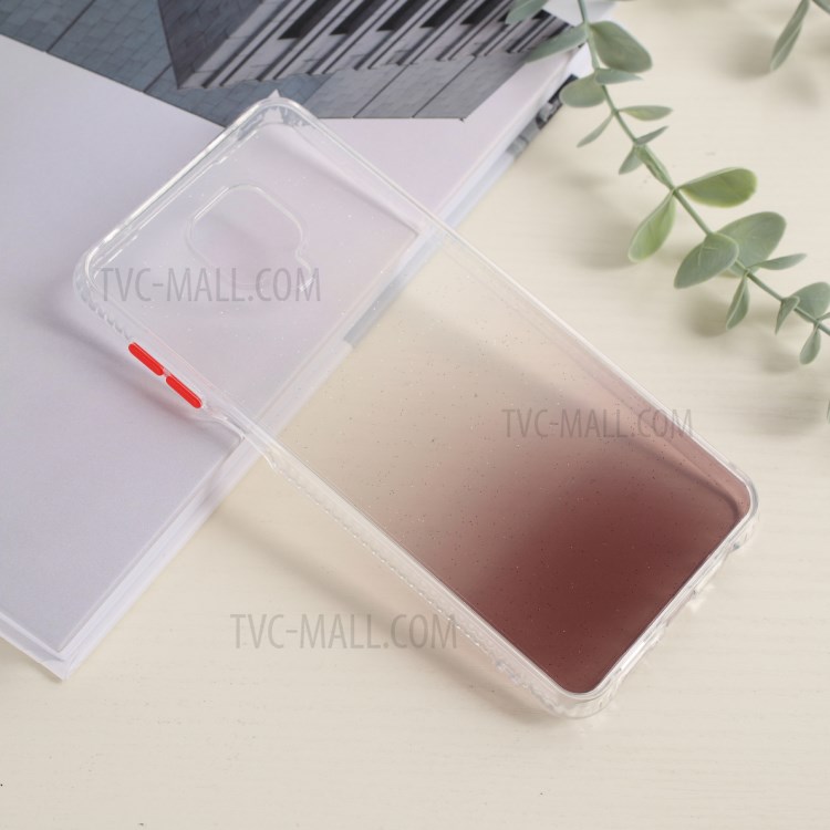 Gradient Color TPU Back Case for Xiaomi Redmi Note 9S - Transparent / Coffee-2