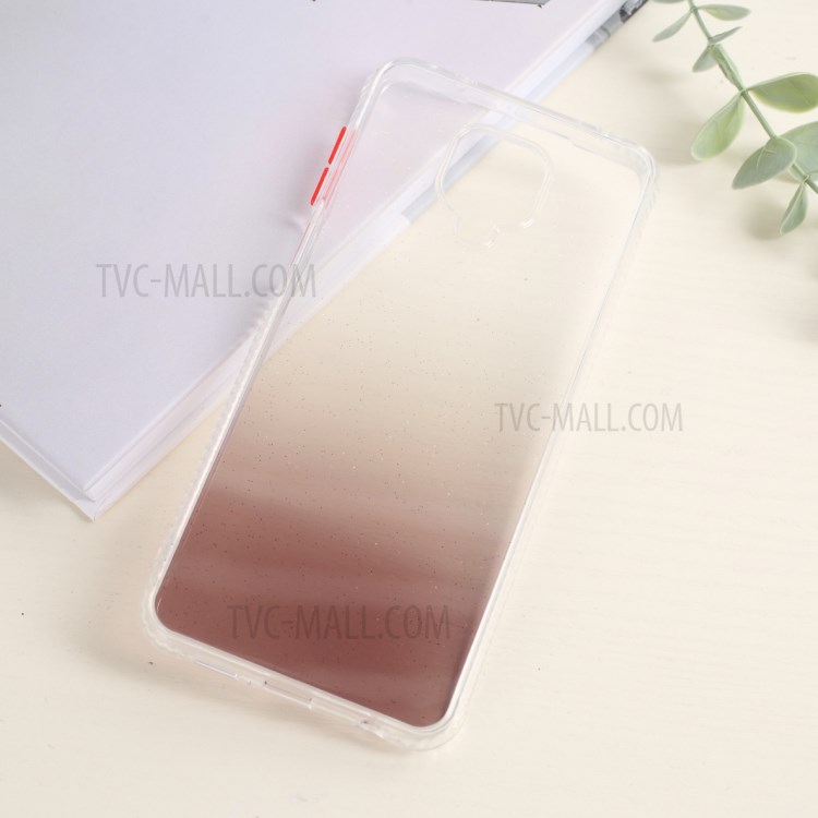 Gradient Color TPU Back Case for Xiaomi Redmi Note 9S - Transparent / Coffee-6