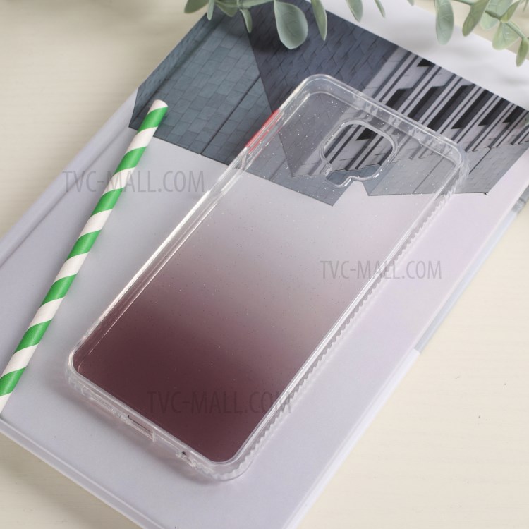 Gradient Color TPU Back Case for Xiaomi Redmi Note 9S - Transparent / Coffee-9