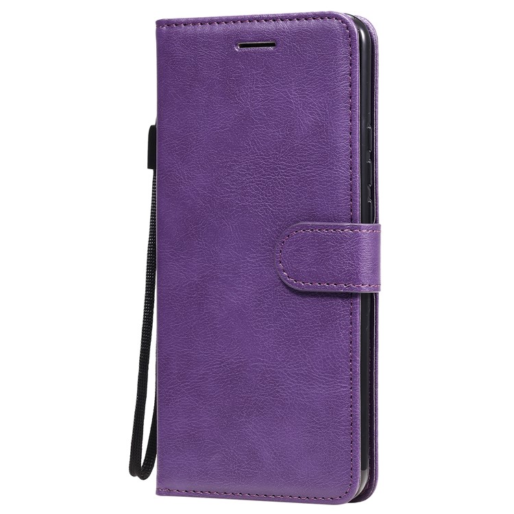 KT Leather Series-2 Carteira Caso de Capa de Couro Para Xiaomi Redmi 9 - Roxo