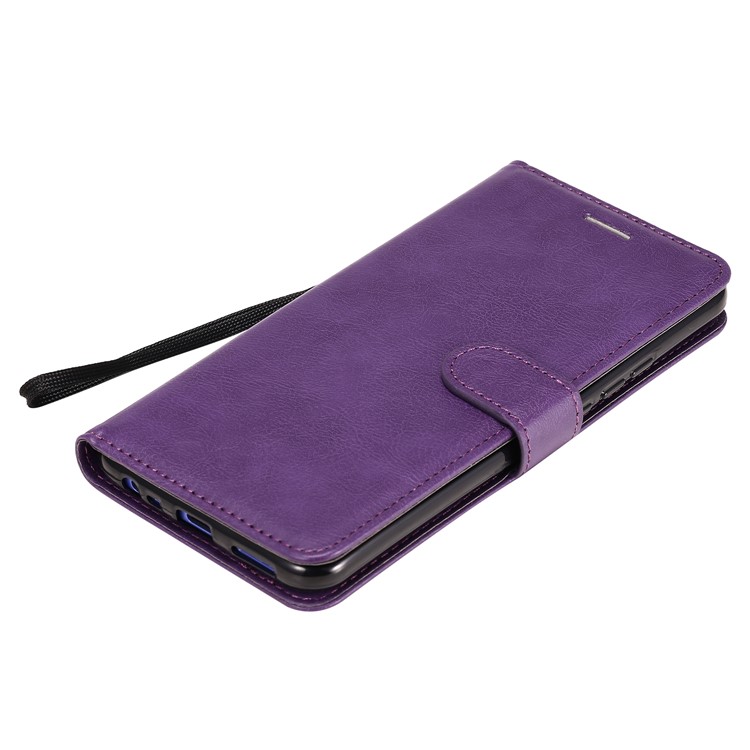 KT Leather Series-2 Carteira Caso de Capa de Couro Para Xiaomi Redmi 9 - Roxo