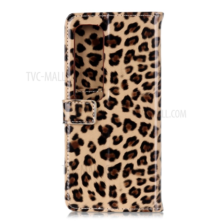 Leopard Texture PU Leather Wallet Stand Phone Cover for Xiaomi Mi 10 Ultra-3