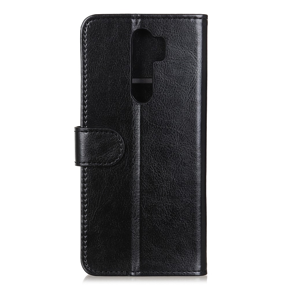 Crazy Horse Wallet Stand Leather Protective Shell for Xiaomi Redmi 9 - Black-2