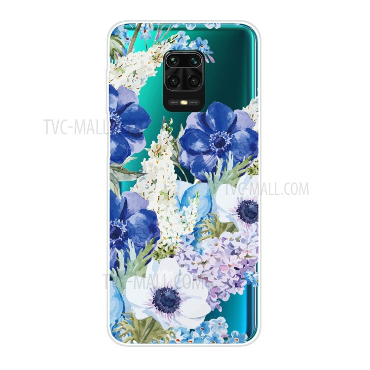 Cute Pattern Printing Soft TPU Protective Case for Xiaomi Redmi Note 9S - Flowers-1