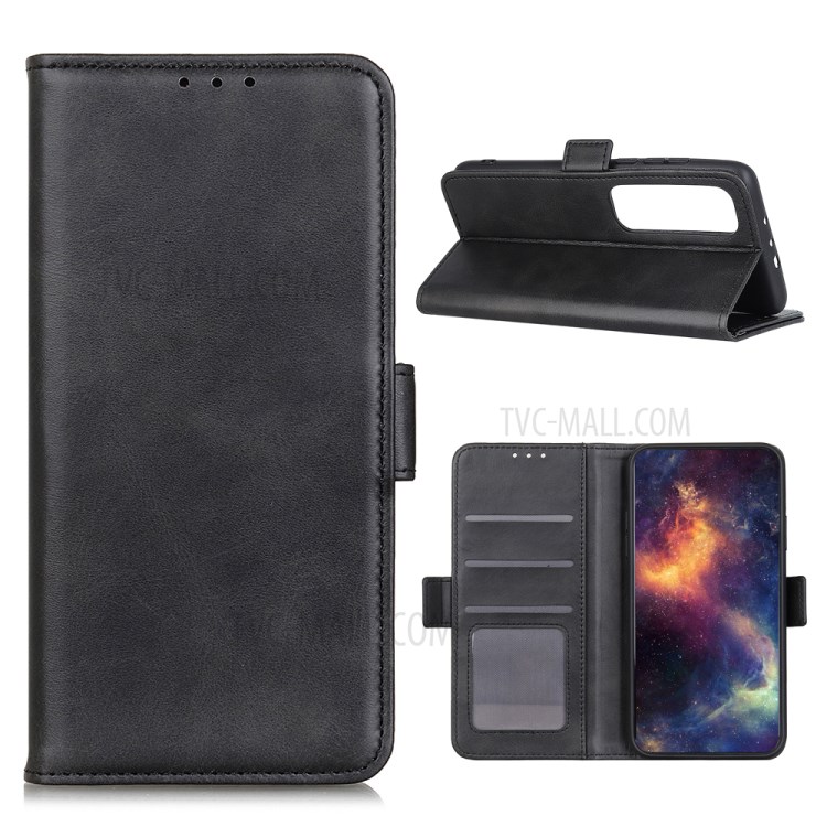 Magnetic Clasp Leather Stylish Protector Cover for Xiaomi Mi 10 Ultra - Black-1