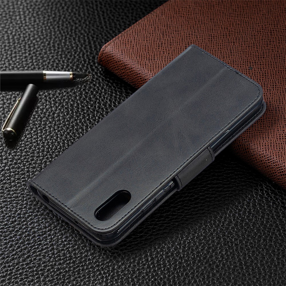 Solid Color with Wallet Leather Cover for Xiaomi Redmi 9A - Black-9