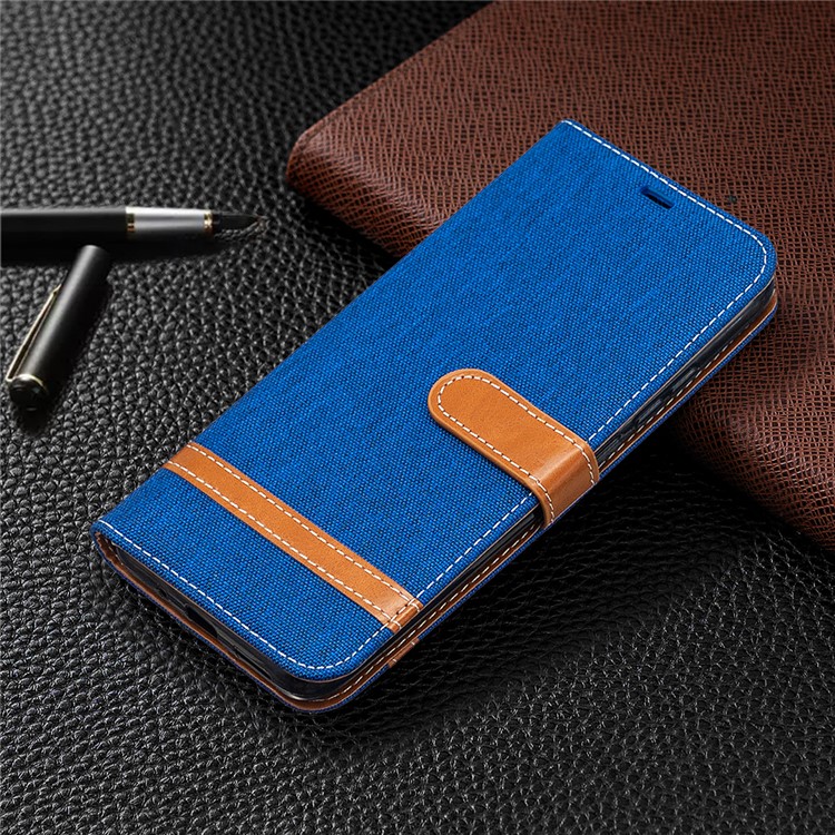 Assorted Color Jeans Cloth Leather Shell for Xiaomi Redmi 9A - Baby Blue-7