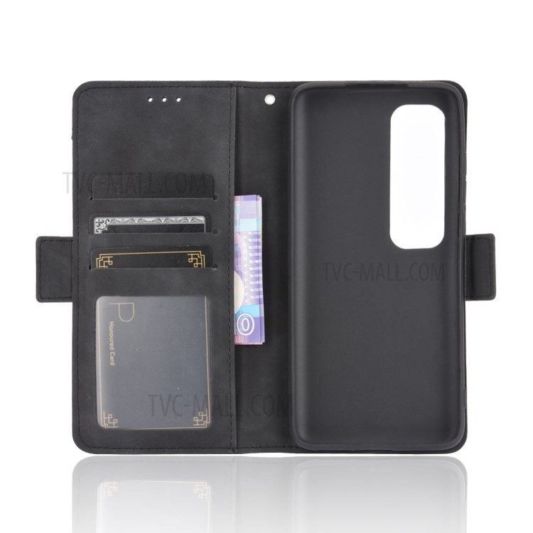 Wallet Stand Flip Leather Protective Case for Xiaomi Mi 10 Ultra - Black-5