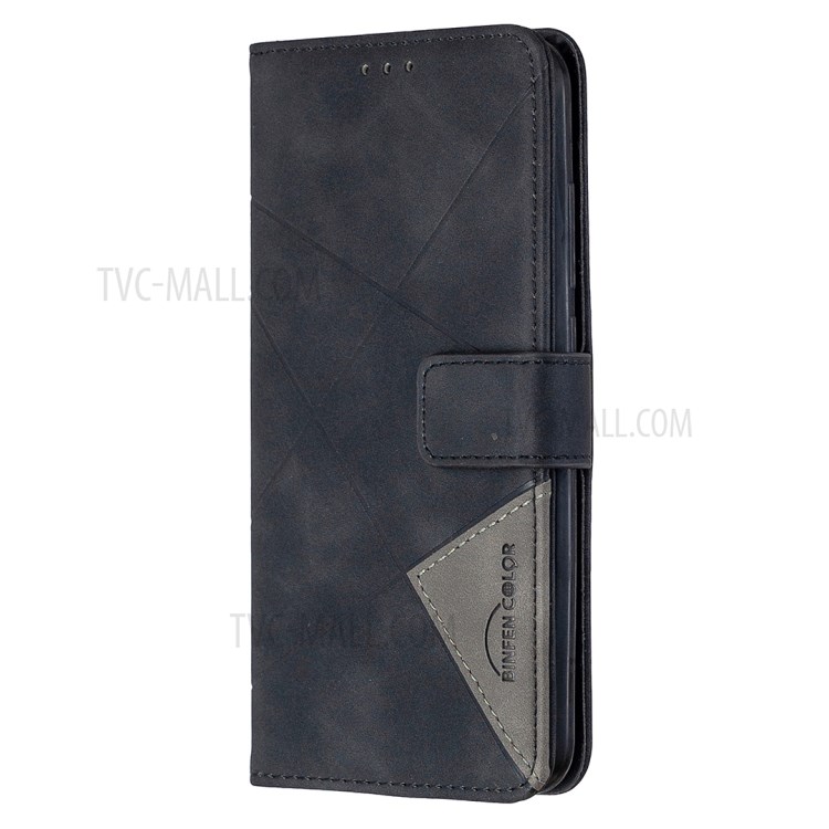 BF05 Geometric Texture Wallet Stand Leather Protective Cover for Xiaomi Redmi 8A - Black-6