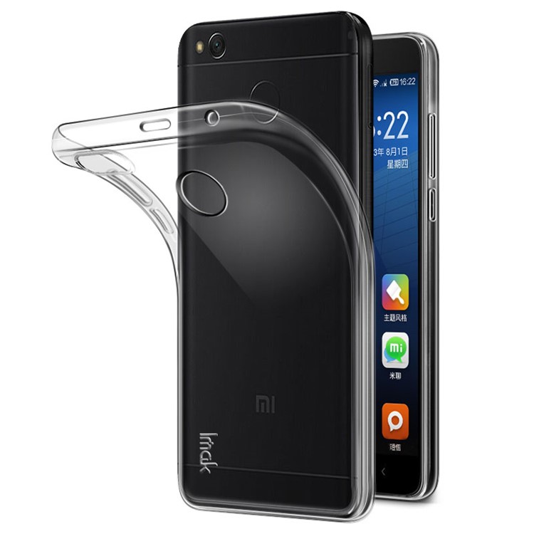 IMAK Stealth Clear Soft Case TPU Phone Cover with Screen Protector Film for Xiaomi Redmi 4X-1