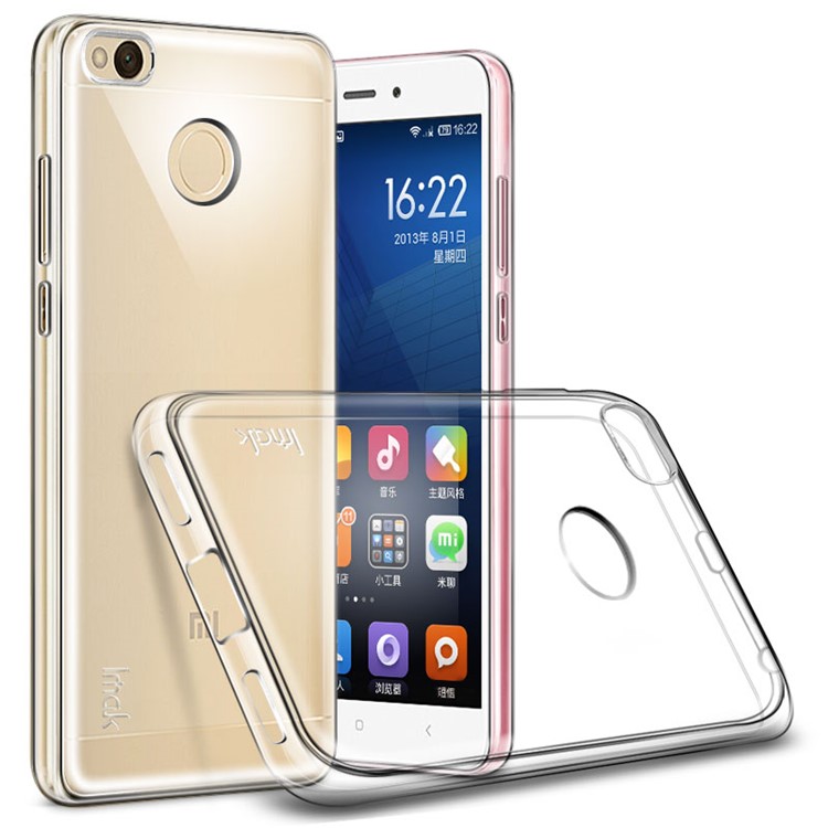 IMAK Stealth Clear Soft Case TPU Phone Cover with Screen Protector Film for Xiaomi Redmi 4X-2