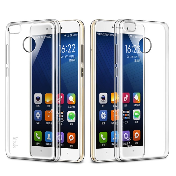 IMAK Stealth Clear Soft Case TPU Phone Cover with Screen Protector Film for Xiaomi Redmi 4X-3
