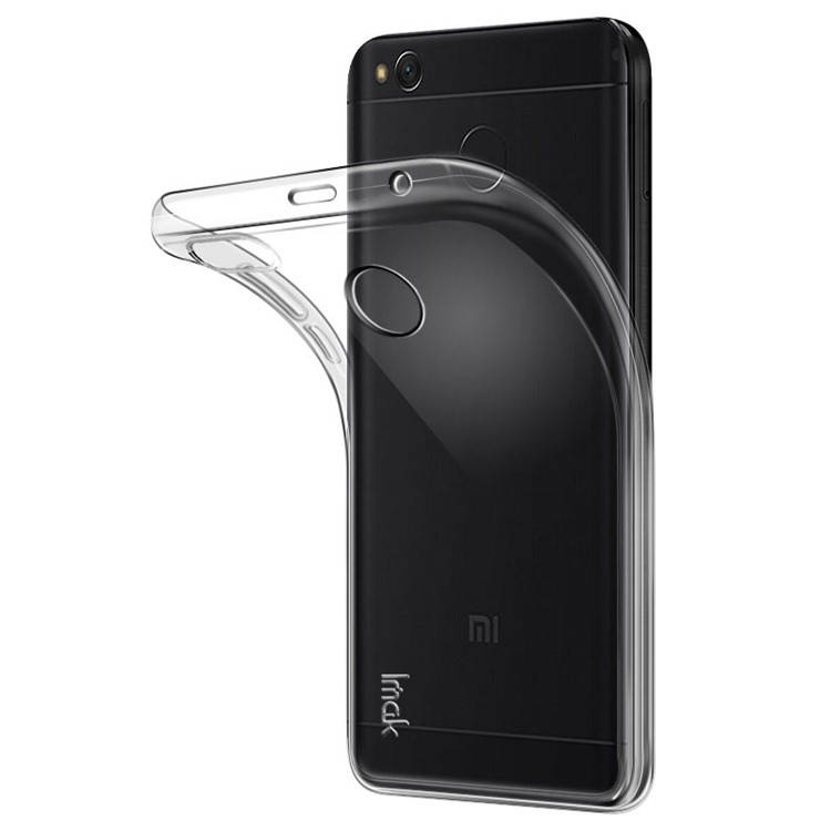 IMAK Stealth Clear Soft Case TPU Phone Cover with Screen Protector Film for Xiaomi Redmi 4X-5