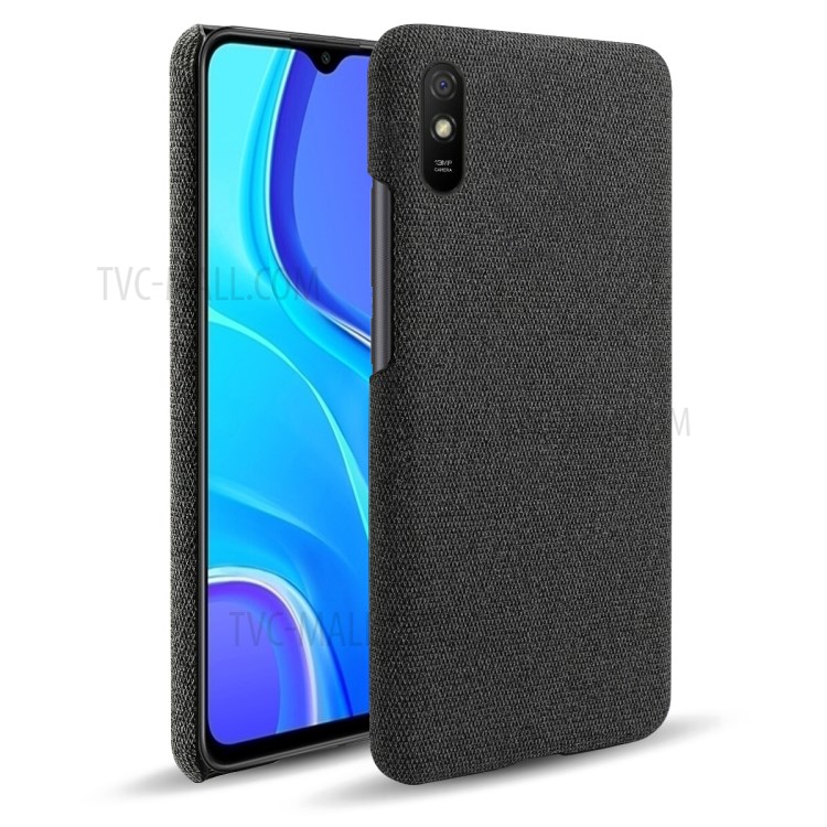 KSQ Cloth + PC Unique Design Protective Cover for Xiaomi Redmi 9A - Black-2
