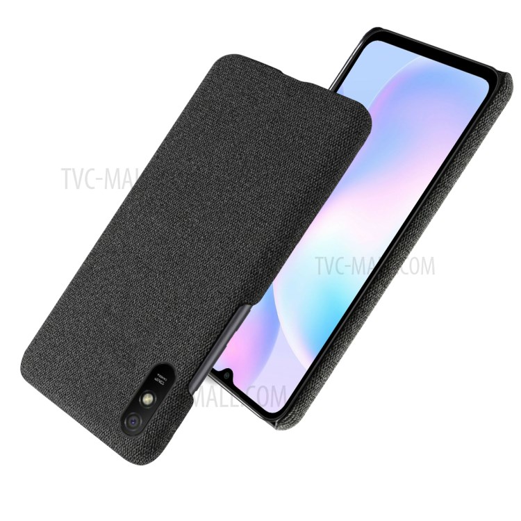KSQ Cloth + PC Unique Design Protective Cover for Xiaomi Redmi 9A - Black-3