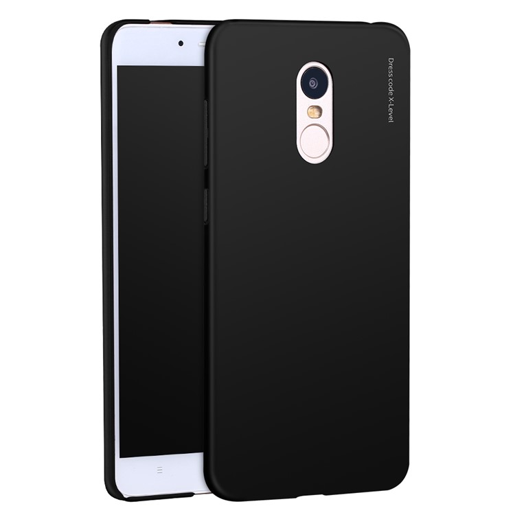 X-LEVEL Knight Series Wrapped Edges Frosted PC Case for Xiaomi Redmi Note 4X - Black-2