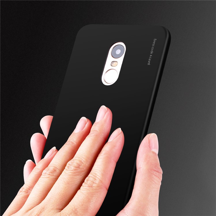 X-LEVEL Knight Series Wrapped Edges Frosted PC Case for Xiaomi Redmi Note 4X - Black-4