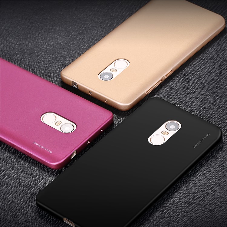 X-LEVEL Knight Series Wrapped Edges Frosted PC Case for Xiaomi Redmi Note 4X - Black-5