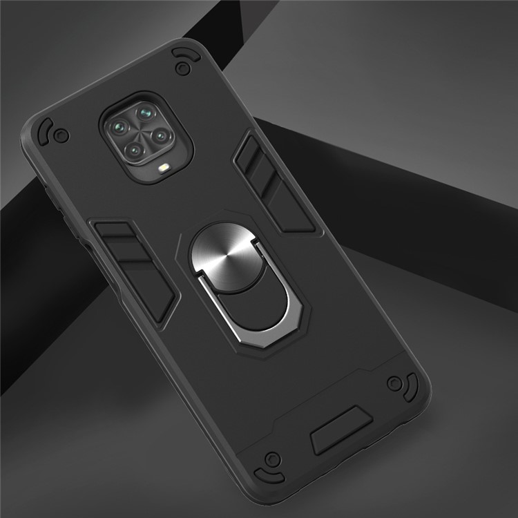 Detachable 2-in-1 PC + TPU Cover for Xiaomi Redmi Note 9S/Note 9 Pro/9 Pro Max - Black-4