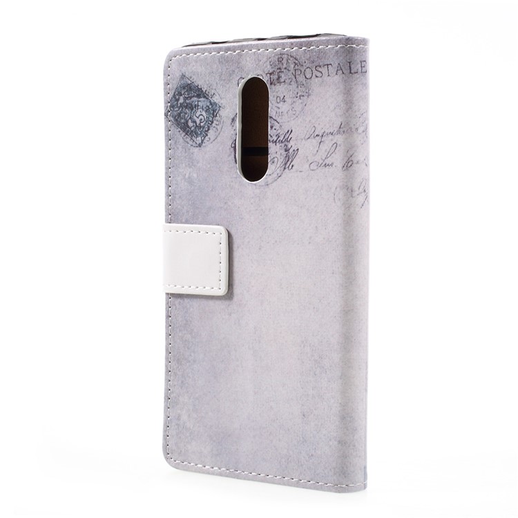 Pattern Printing Wallet Leather Case for Xiaomi Redmi Note 4X - Cat Holding Heart and American Flag-2