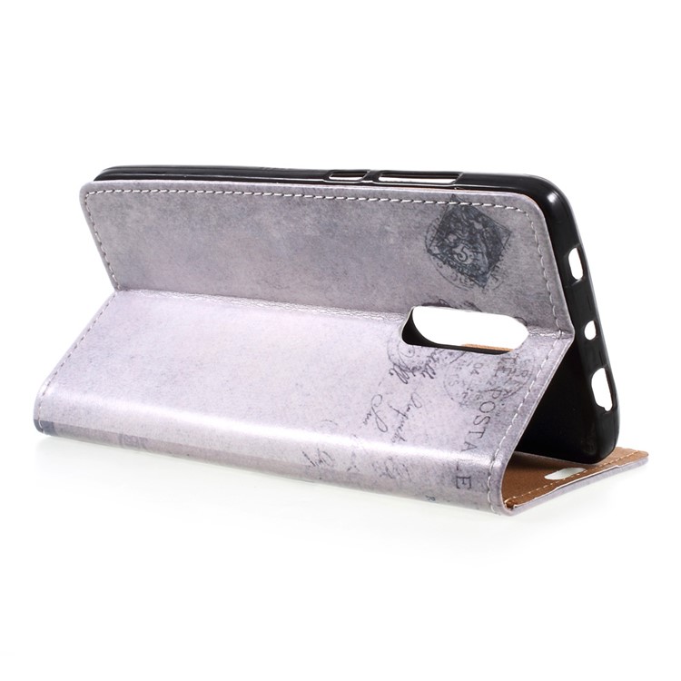 Pattern Printing Wallet Leather Case for Xiaomi Redmi Note 4X - Cat Holding Heart and American Flag-5