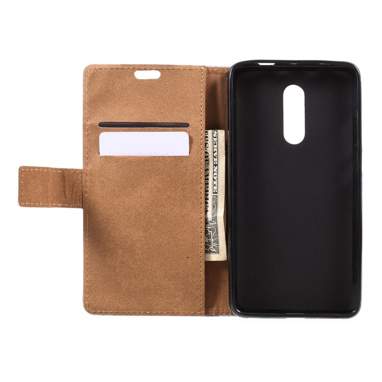 Pattern Printing Wallet Leather Case for Xiaomi Redmi Note 4X - Cat Holding Heart and American Flag-6