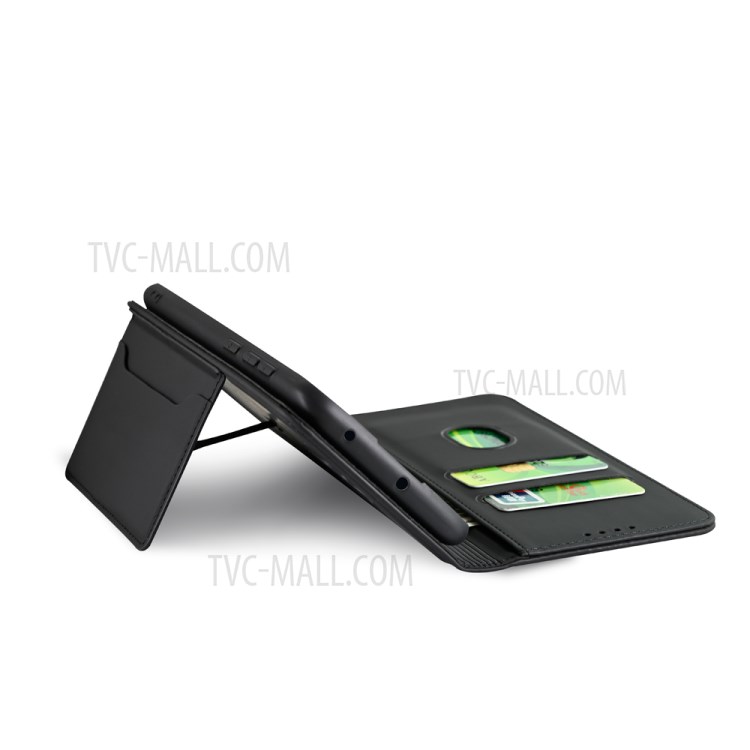 Liquid Silicone Touch Auto-absorbed Leather Protective Cover for Xiaomi Redmi 9 - Black-10