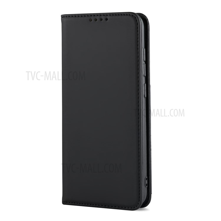 Liquid Silicone Touch Auto-absorbed Leather Protective Cover for Xiaomi Redmi 9 - Black-4