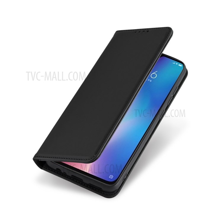 Liquid Silicone Touch Auto-absorbed Leather Protective Cover for Xiaomi Redmi 9 - Black-8