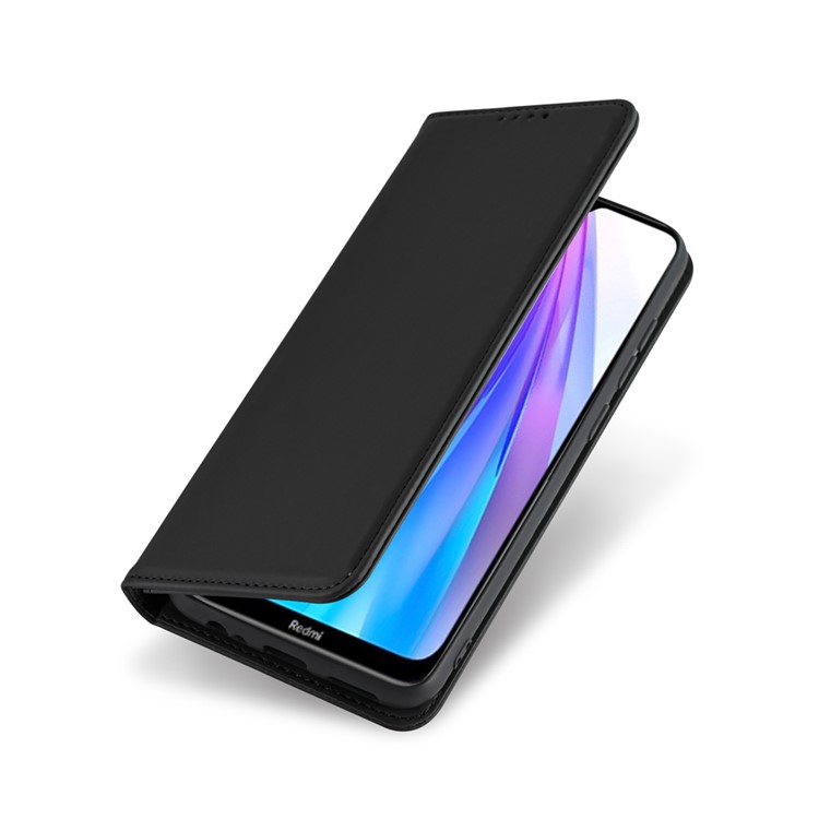 Auto-absorbed Liquid Silicone Leather Cover for Xiaomi Redmi Note 8T - Black-9