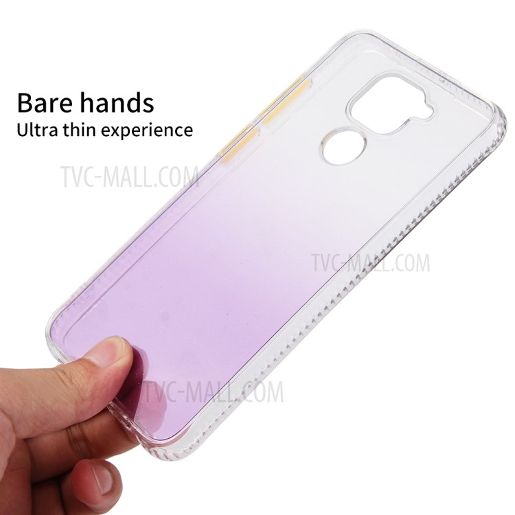 Gradient Color TPU Phone Case for Xiaomi Redmi Note 9 - Purple-2