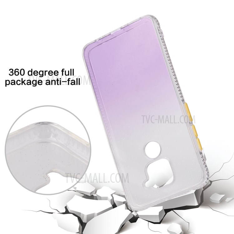 Gradient Color TPU Phone Case for Xiaomi Redmi Note 9 - Purple-6