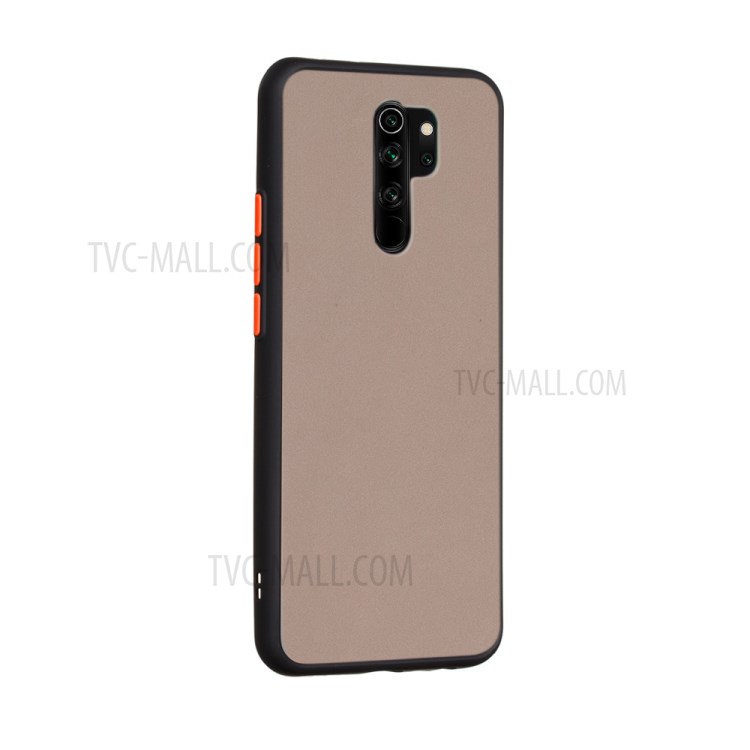 Drop-resistant PC + TPU Matte Texture Cover for Xiaomi Redmi 9 - Black-4