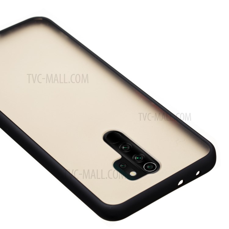Drop-resistant PC + TPU Matte Texture Cover for Xiaomi Redmi 9 - Black-5