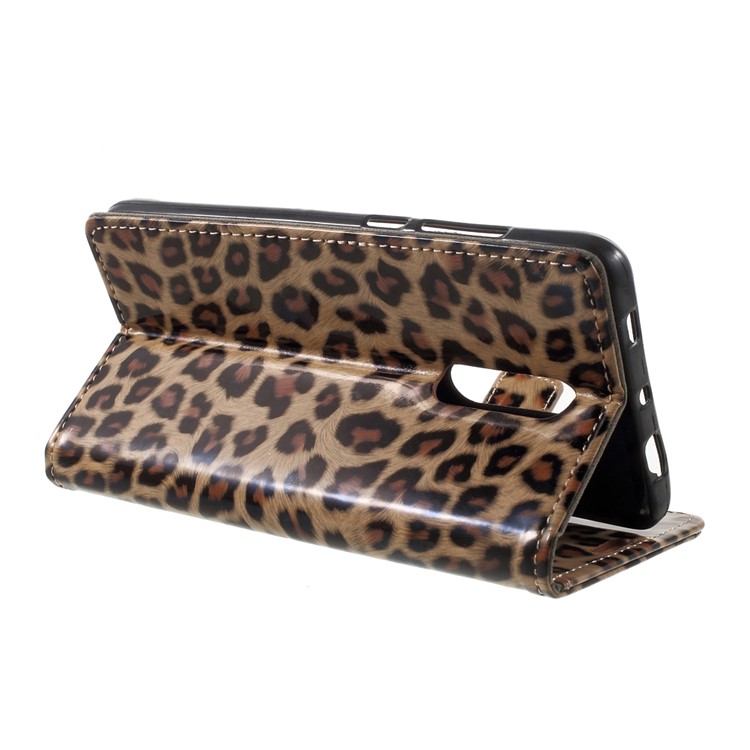 Leopard Pattern Wallet Leather Stand Phone Case for Xiaomi Redmi Note 4X-4